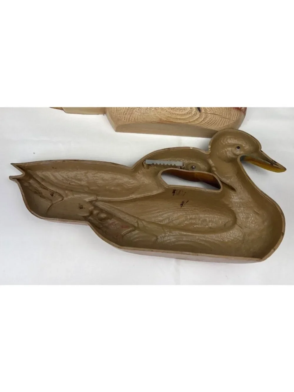 Burwood Resin Mallard Duck Wall Hanging Decor Pair Vtg
